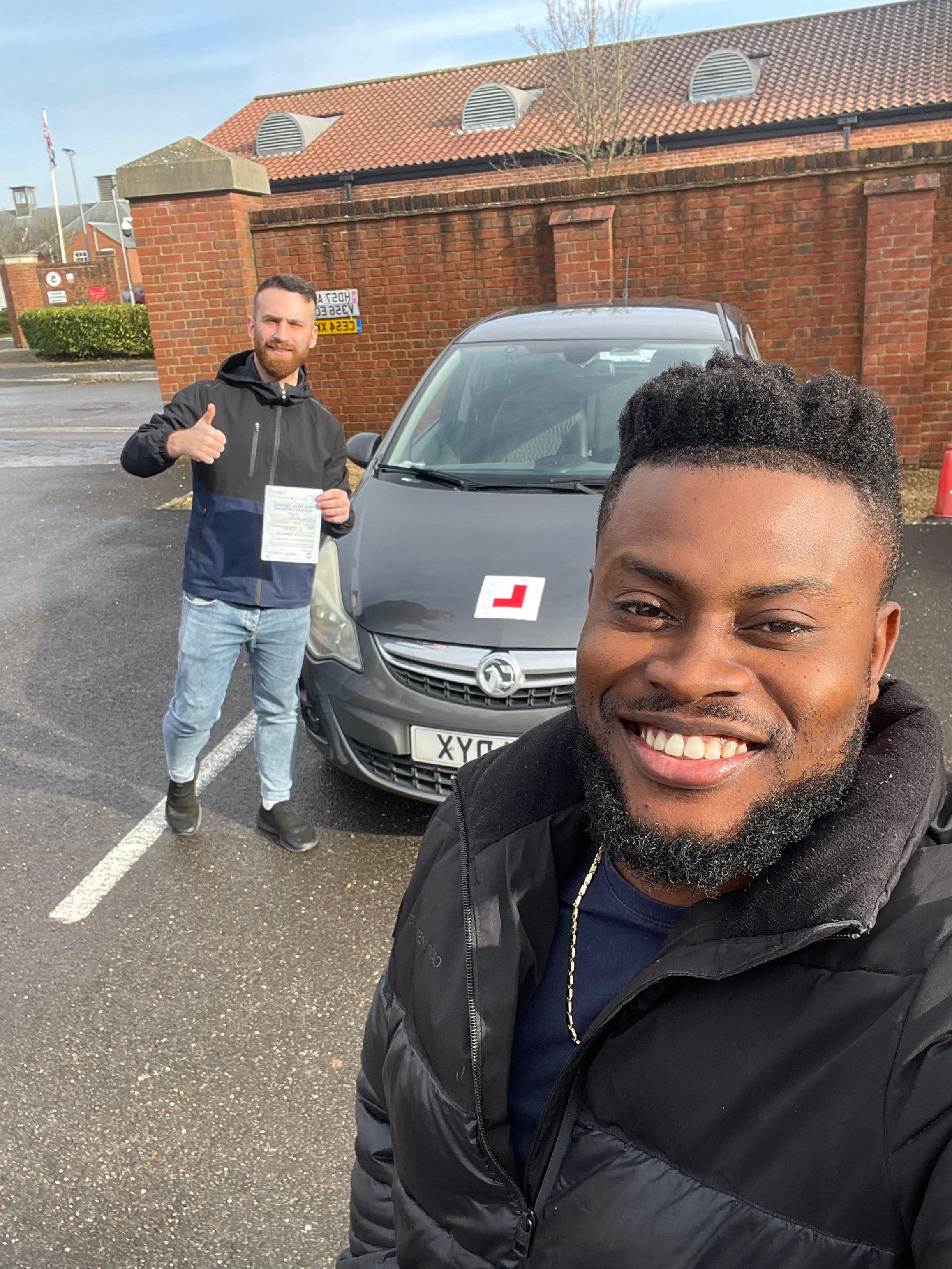 Instructor and student driver